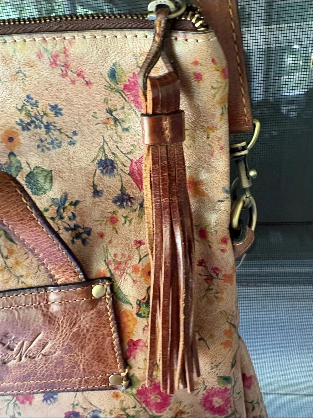 Patricia Nash Backpack Leather Womens Purse Boho Prairie Rose
